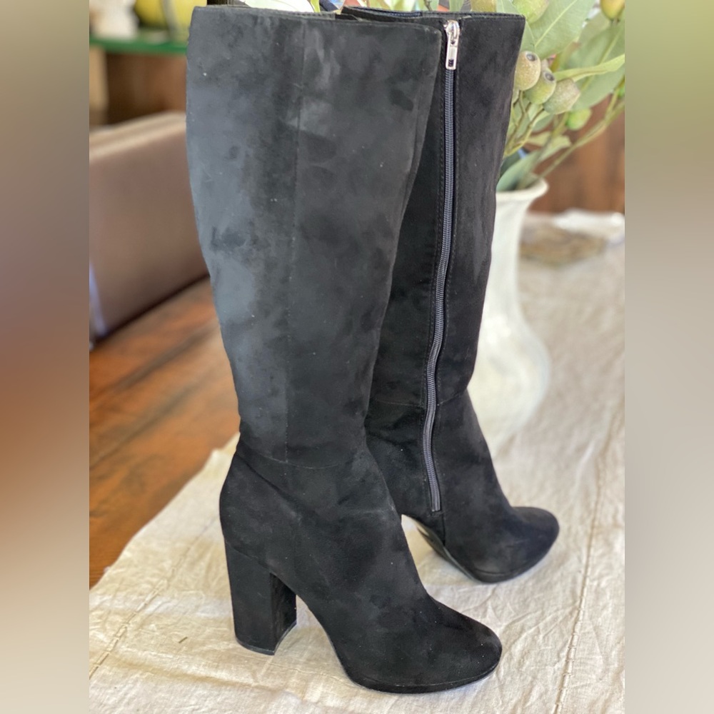 Black Stack Heel Boots by Zigi Soho
